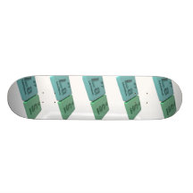 Las as La Lanthanum and S Sulphur Custom Skate Board