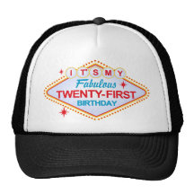 Las Vegas 21st Birthday Trucker Hat