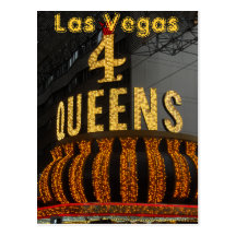 Las Vegas 4 Queens Postcards