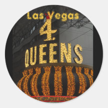 Las Vegas 4 Queens Stickers