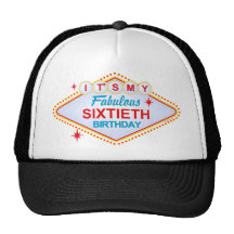 Las Vegas 60th Birthday Trucker Hat