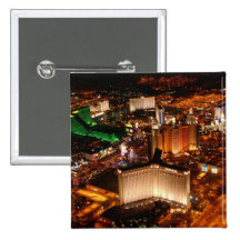 Las Vegas aerial view from a blimp Buttons
