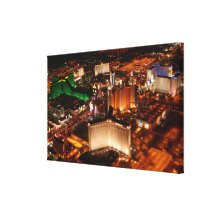 Las Vegas aerial view from a blimp Canvas Prints