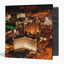 Las Vegas aerial view from a blimp Vinyl Binders