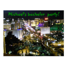 Las Vegas  Bachelor Celebration Post Card
