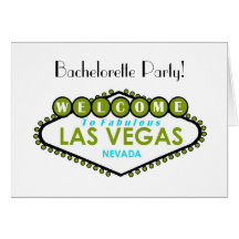 Las Vegas Bachelorette Party Card