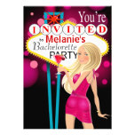 Las Vegas Bachelorette Party fuschia Personalized Invite