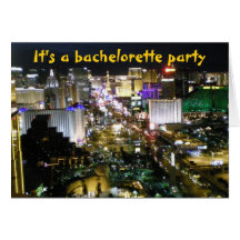 Las Vegas Bachelorette Party Invitation Cards