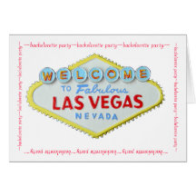 Las Vegas Bachelorette Party Invitation Cards