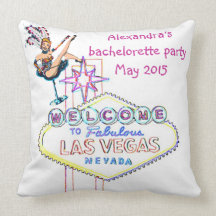 Las Vegas Bachelorette Party Souvenir Pillow