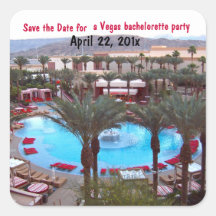 Las Vegas Bachelorette Pool Cabana Stickers