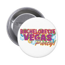 Las Vegas bachelorette wedding bridal shower party Pinback Button
