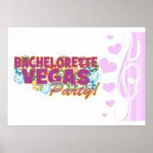 Las Vegas bachelorette wedding bridal shower party Print