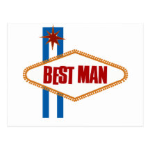 Las Vegas Best Man Postcards