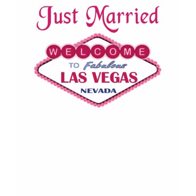  Vegas Bride on Las Vegas Bride   Just Married Tees By Spicetree Weddings