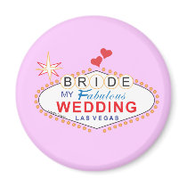 Las Vegas Bride Refrigerator Magnet