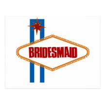 Las Vegas Bridesmaid Post Card