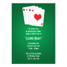 Las Vegas Casino Night Prom Formal Invitation