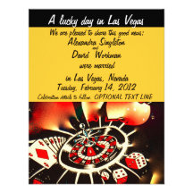 Las Vegas Casino Theme Marriage Announcement