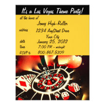 Las Vegas Casino Theme Party Announcements