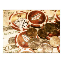 Las Vegas Currency Post Card