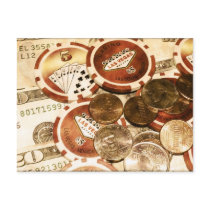 Las Vegas Currency Post Card