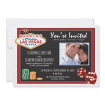 Las Vegas Destination Wedding Invitation (red)