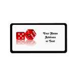 Las Vegas Dice Address Labels