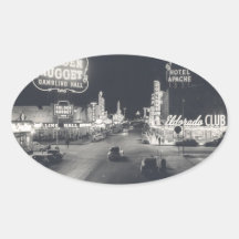 Las Vegas du centre rétro Autocollants