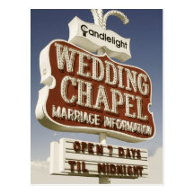 Las Vegas épousant la rétro carte postale de chape