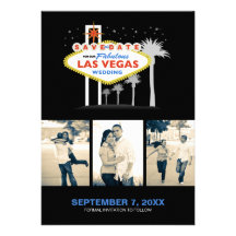Las Vegas épousant l'Économie-le-date Cartons D'invitation
