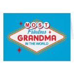Las Vegas Fabulous Grandma Greeting Card