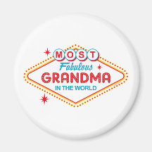 Las Vegas Fabulous Grandma Magnets