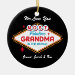 Las Vegas Fabulous Grandma Personalized Ornament