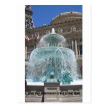 Las Vegas Fountain Postcard