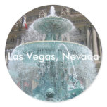 Las Vegas Fountain Round Sticker