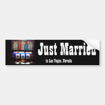 Las Vegas Good Luck  Just Married Bumper Stickers