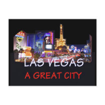 LAS VEGAS Great City Postcard
