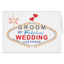 Las Vegas Groom Greeting Cards