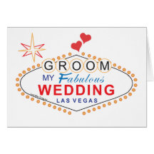 Las Vegas Groom Greeting Cards