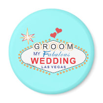 Las Vegas Groom Refrigerator Magnet