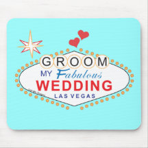 Las Vegas Groom Mouse Pads