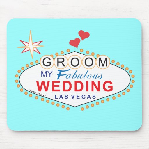 Las Vegas Groom Mouse Pads