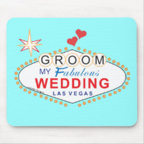 Las Vegas Groom Mouse Pads