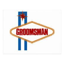 Las Vegas Groomsman Postcards
