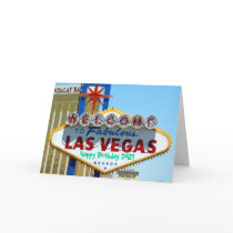 Las Vegas Happy Birthday DAD! Card