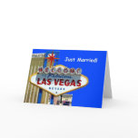 Las Vegas Just Married! Announcement Card