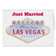 Las Vegas Just Married Cards
