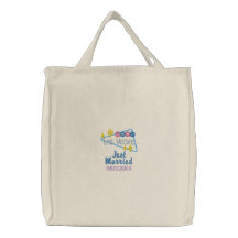 Las Vegas Just Married Embroidered Bag