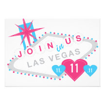 Las Vegas Lucky in Love Sate the Date Invite